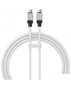Кабель CoolPlay Series USB Type-C - USB Type-C (1 м, белый) Baseus