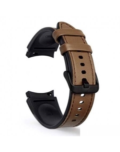 Ремешок Comfort гибридный для Samsung Galaxy Watch4/5/6 (20 мм, коричневый) Rumi