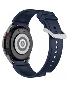Ремешок Classic силиконовый для Samsung Galaxy Watch4/5/6 (20 мм, темно-синий) Rumi