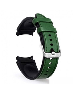 Ремешок Comfort гибридный для Samsung Galaxy Watch4/5/6 (20 мм, зеленый) Rumi