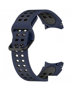 Ремешок Extreme силиконовый для Samsung Galaxy Watch4/5/6 (20 мм, темно-синий/черный) Rumi