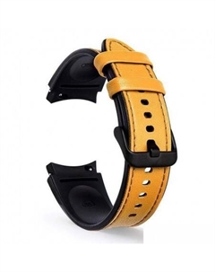 Ремешок Comfort гибридный для Samsung Galaxy Watch4/5/6 (20 мм, горчичный) Rumi