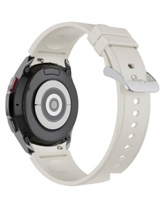 Ремешок Classic силиконовый для Samsung Galaxy Watch4/5/6 (20 мм, серый) Rumi