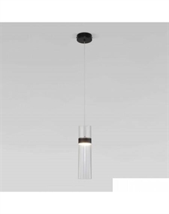 Подвесная люстра Lumen 50244/1 LED черный/прозрачный Евросвет