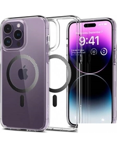 Чехол для телефона Ultra Hybrid (MagFit) для iPhone 14 Pro ACS04971 (карбон) Spigen