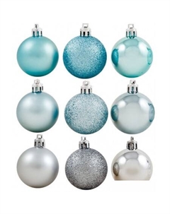 Елочная игрушка Иней 001271 9 шт Волшебная страна