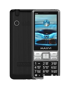 Кнопочный телефон Maxvi X900i (черный)