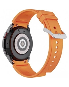 Ремешок Classic силиконовый для Samsung Galaxy Watch4/5/6 (20 мм, оранжевый) Rumi