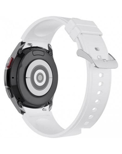 Ремешок Classic силиконовый для Samsung Galaxy Watch4/5/6 (20 мм, белый) Rumi
