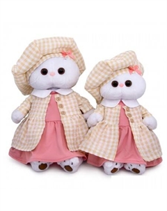 Классическая игрушка Кошечка Ли-Ли в летнем пальто в клетку LK24-100 (24 см) Budi basa collection