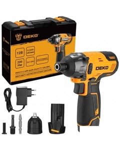 Винтоверт DKIS12-Li Set 063-4390 (с 2-мя АКБ, кейс) Deko