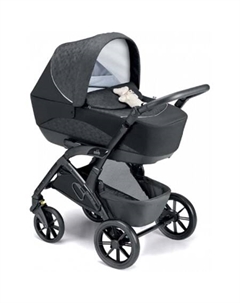 Универсальная коляска Tris Smart (3 в 1, черный медвежонок/рама черная) Cam