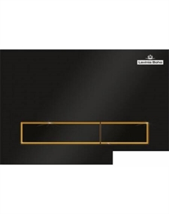 Панель смыва Relfix 38050801 (матовый черный/золотой глянец) Lavinia boho