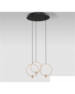Подвесная люстра 50257/3 LED черный/ латунь Евросвет