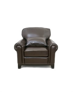 Кожаное кресло todes коричневый 103x92x104 см Mak-interior