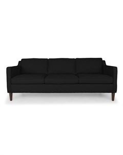 Трехместный диван грейс l черный 205x81x89 см Vysotkahome