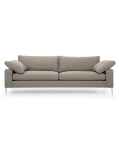 Трехместный диван мэдисон l серый 230x81x88 см Vysotkahome
