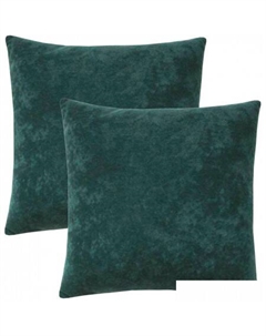 Декоративная подушка Velours 64-817 (2шт, темно-зеленый) Matex