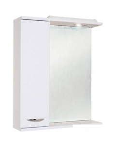 Шкаф с зеркалом Ника 60.01 левый (белый) [206015] Onika