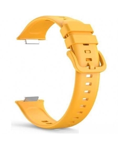 Ремешок силиконовый для Huawei Watch FIT 2 (льняной желтый) Rumi