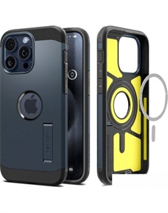 Чехол для телефона Tough Armor (MagFit) для iPhone 15 Pro ACS06734 (темно-синий) Spigen