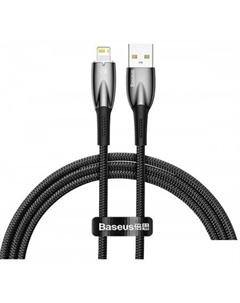 Кабель Glimmer Series Fast Charging Data Cable USB Type-A - Lightning 2.4A CADH000301 (2 м, черный) Baseus