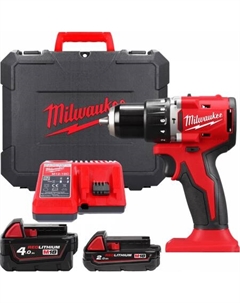 Ударная дрель-шуруповерт M18 M18BLPDRC-422C 4933492825 (с 2-мя АКБ 2 Ач + 4 Ач, кейс) Milwaukee