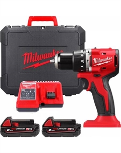 Ударная дрель-шуруповерт M18 M18BLPDRC-202C 4933492822 (с 2-мя АКБ 2 Ач, кейс) Milwaukee