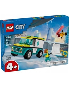 Конструктор City 60403 Скорая помощь и сноубордист Lego