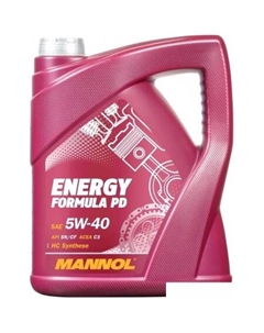 Моторное масло Energy Formula PD 5W-40 5л Mannol