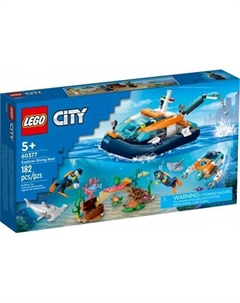 Конструктор City 60377 Исследовательская водолазная лодка Lego
