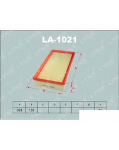Воздушный фильтр LA1021 Lynxauto