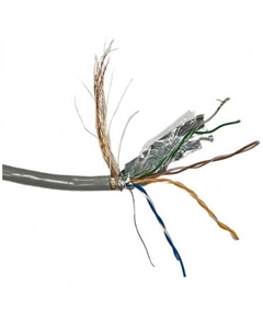 Кабель SFTP4-C5e-CU-S24-IN-PVC-GY-305-FLUKE SFTP EX281809RUS Exegate