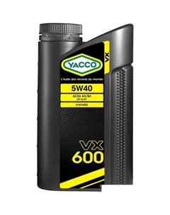Моторное масло VX 600 5W-40 1л Yacco
