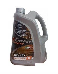 Моторное масло Synthetic Super Start SP C2/C3 5W-30 5л G-energy
