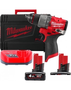 Ударная дрель-шуруповерт M12 FUEL M12FPD2-402X 4933479869 (с 2-мя АКБ 4 Ач, кейс) Milwaukee
