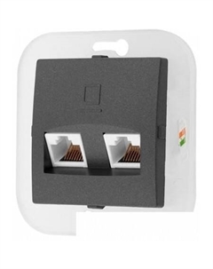 Розетка компьютерная Уют РК216-011 (графит) Bylectrica