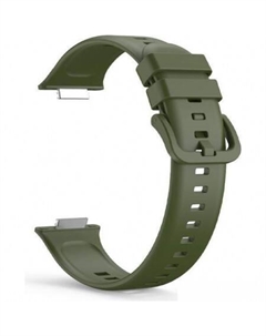Ремешок силиконовый для Huawei Watch FIT 2 (темно-зеленый) Rumi