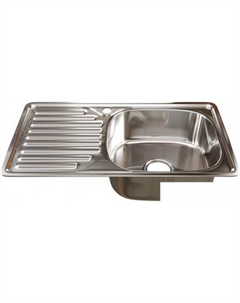 Кухонная мойка 530530 (правая, полированная, 0.6 мм) Mixline