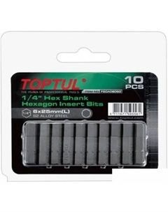 Набор бит FSDA0808G (10 предметов) Toptul