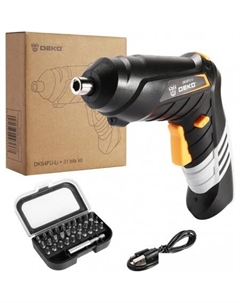 Электроотвертка DKS4FU-Li SET 31 063-4151 (с 1-им АКБ, набор оснастки) Deko