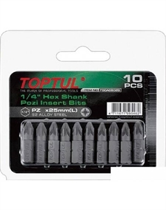 Набор бит FSCA0803G (10 предметов) Toptul
