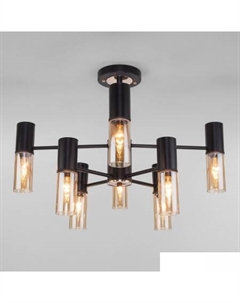 Люстра средней высоты Tesoro 70125/8 (черный) Евросвет