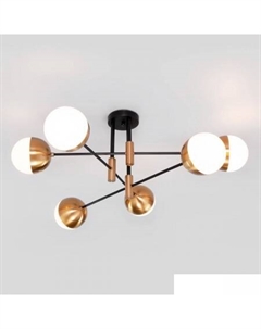 Люстра средней высоты Nuvola 70129/6 (латунь) Евросвет