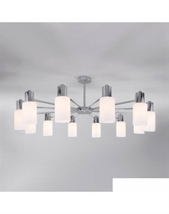 Люстра средней высоты 70160/12 (хром) Евросвет