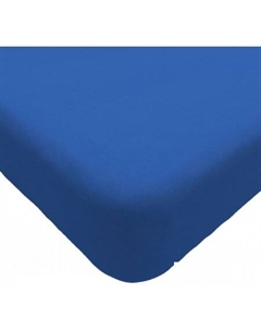 Постельное белье Трикотаж на резинке 200x200 Мр0010-20 (синий) Luxsonia