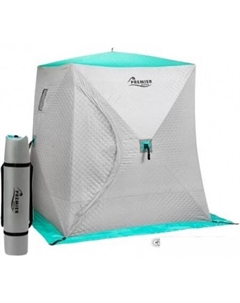 Палатка для зимней рыбалки Куб PR-ISCC-150BG (бирюзовый/серый) Premier fishing