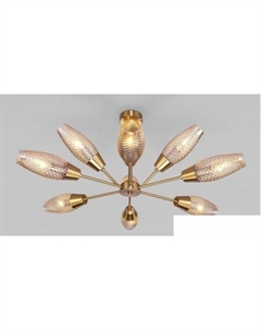 Люстра средней высоты 60140/9 (золото) Евросвет