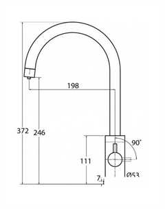 Кухонная мойка Rock SQR 103 + cмеситель Sabiaduo 2963 (черный металлик 601) Aquasanita