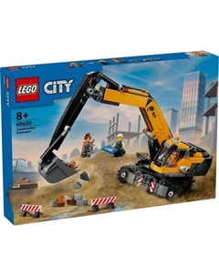 Конструктор City 60420 Желтый экскаватор Lego